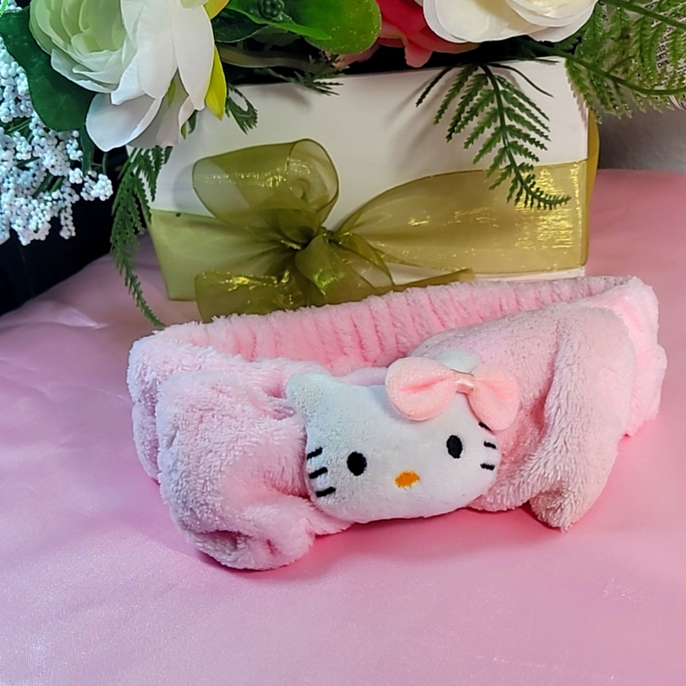 Hello Kitty Pink Plush Headband